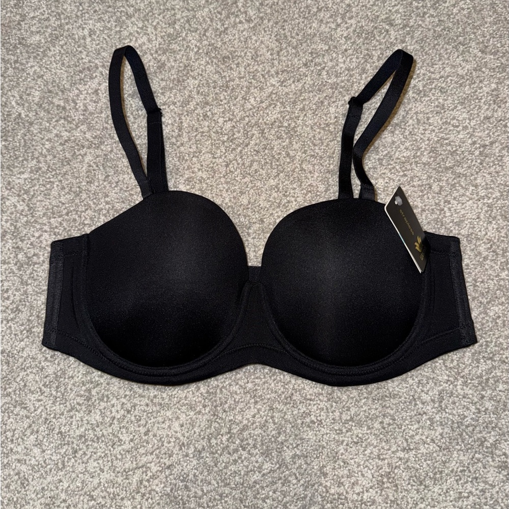 NWT Wacoal Underwire Strapless Bra Black - 38C